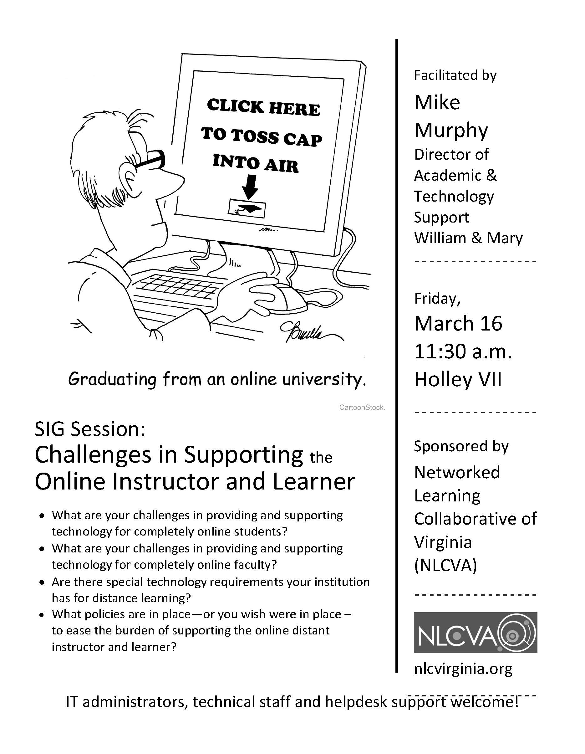 NLCVA SIG Session Flier